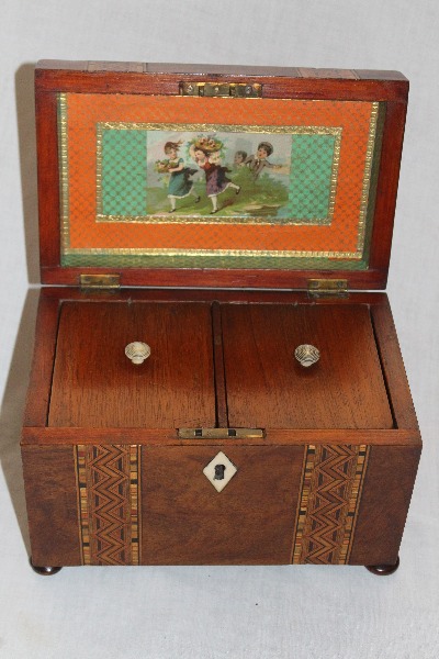 Tunbridge Ware Tea Caddy