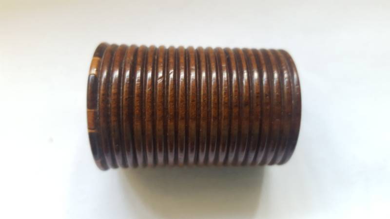 Threaded Lid Tunbridge Ware Pot