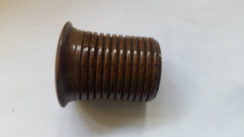 Small Rosewood Threaded Stick Ware Pot
