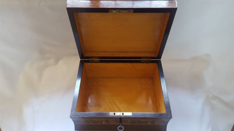 Topographical Tunbridge Ware Stationary Box