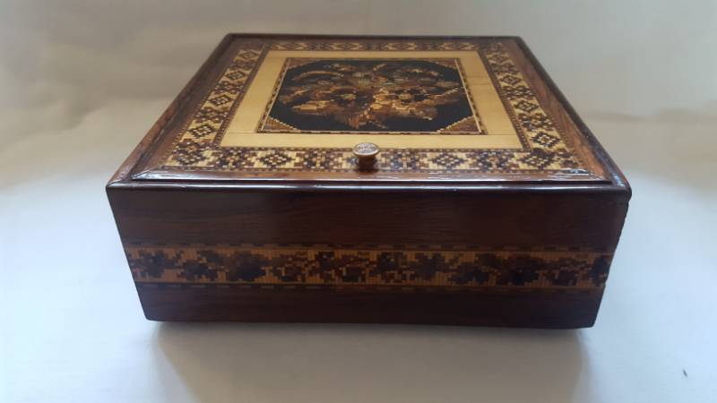 Tunbridge Ware Handkerchief Box