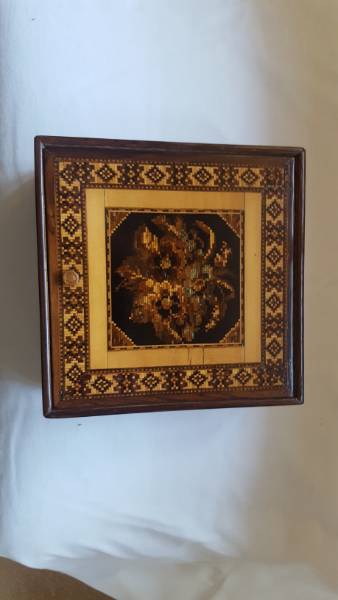 Tunbridge Ware Handkerchief Box