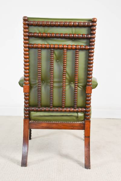 C. 1830 Bobbin Turned Lounging Chair