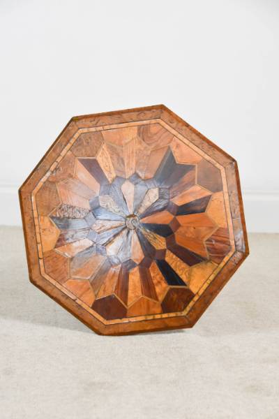 Fine Quality Victorian Parquetry Side Table