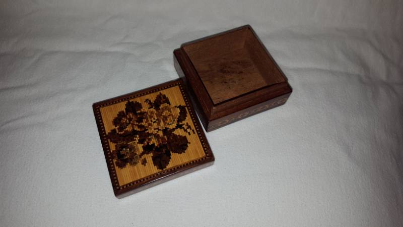 Square Tunbridge Ware Box