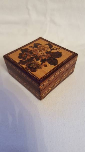 Square Tunbridge Ware Box