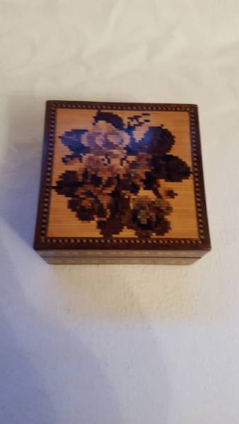 Square Tunbridge Ware Box