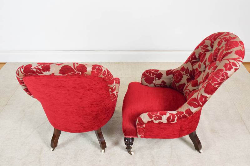Pair of Victorian Nursing Chairs