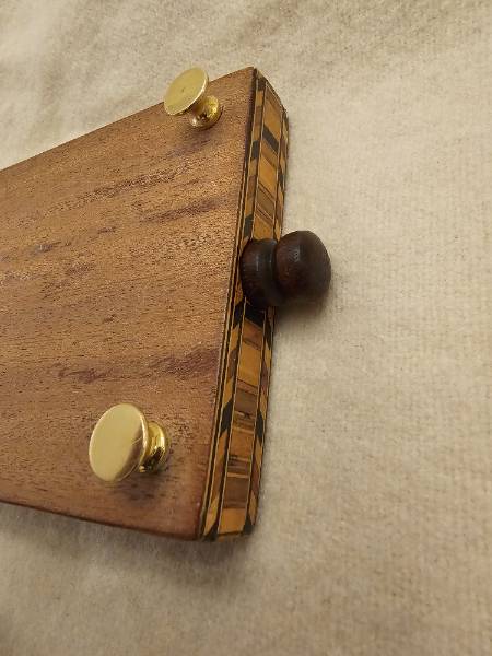 Masonic Georgian Tunbridgeware Cribbage Board Lighter Inlay